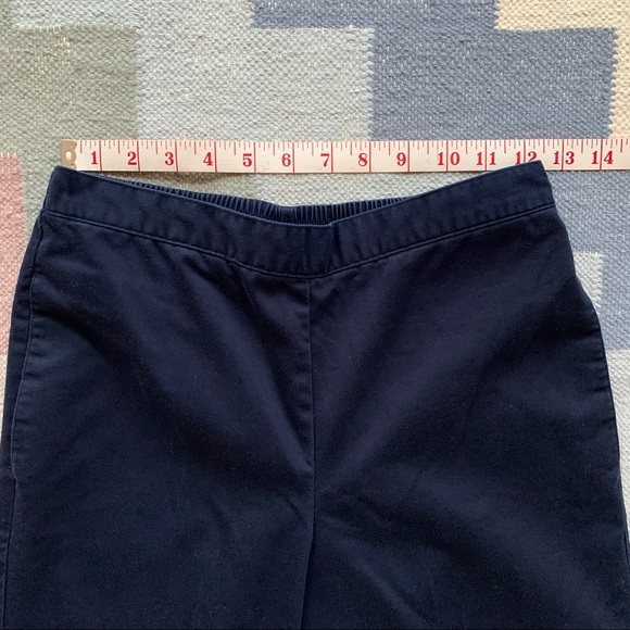 Navy Petite High-Waisted Alfred Dunner Pants 6P - Picture 4 of 8